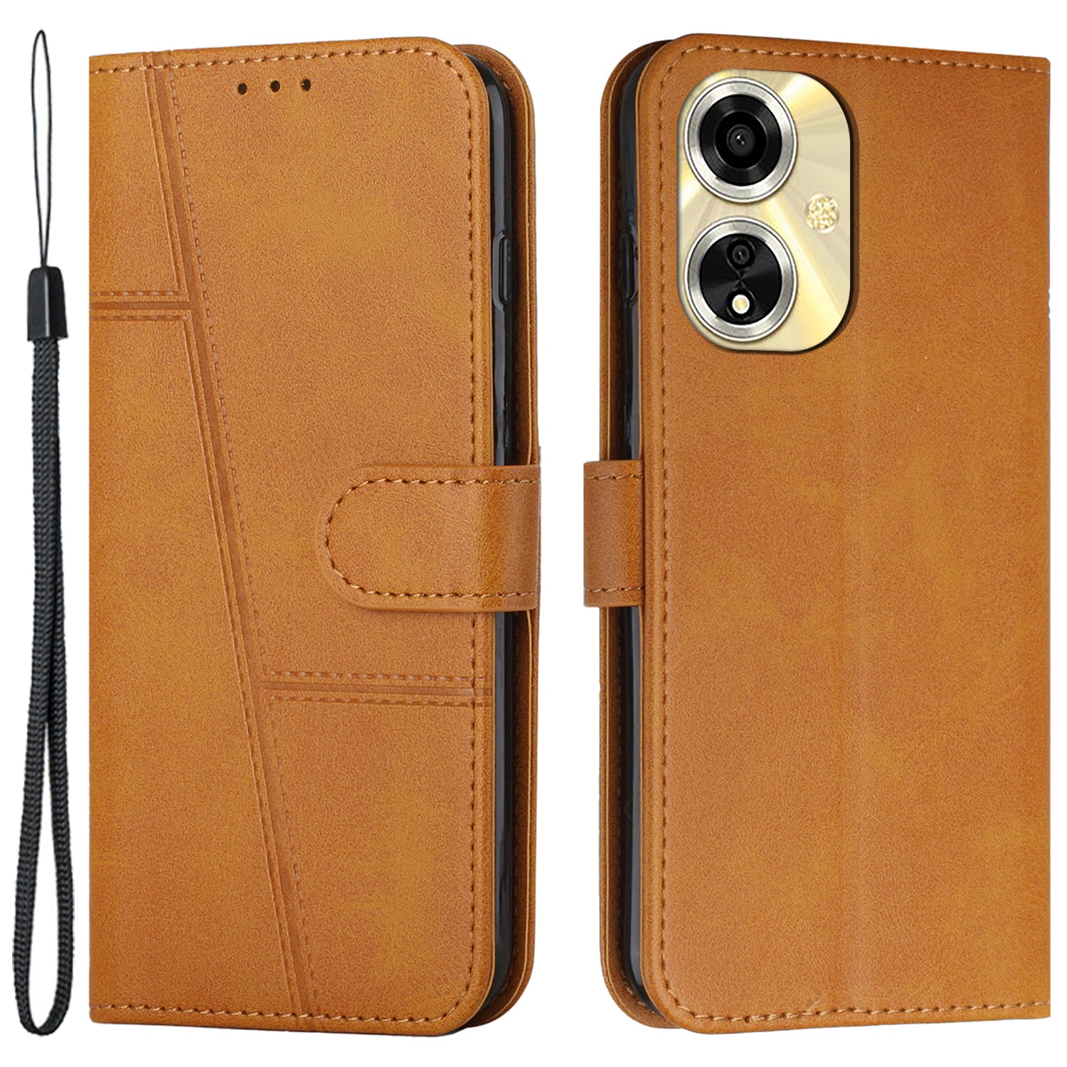 For Oppo A59 5G / A2m 5G Case PU Leather Calf Texture Magnetic Clasp Closure Phone Cover For Oppo A59 5G / A2m 5G Case PU Leather Calf Texture Magnetic Clasp Closure Phone Cover